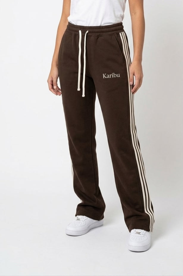 KARIBU SWEATPANTS - BROWN\PIPING