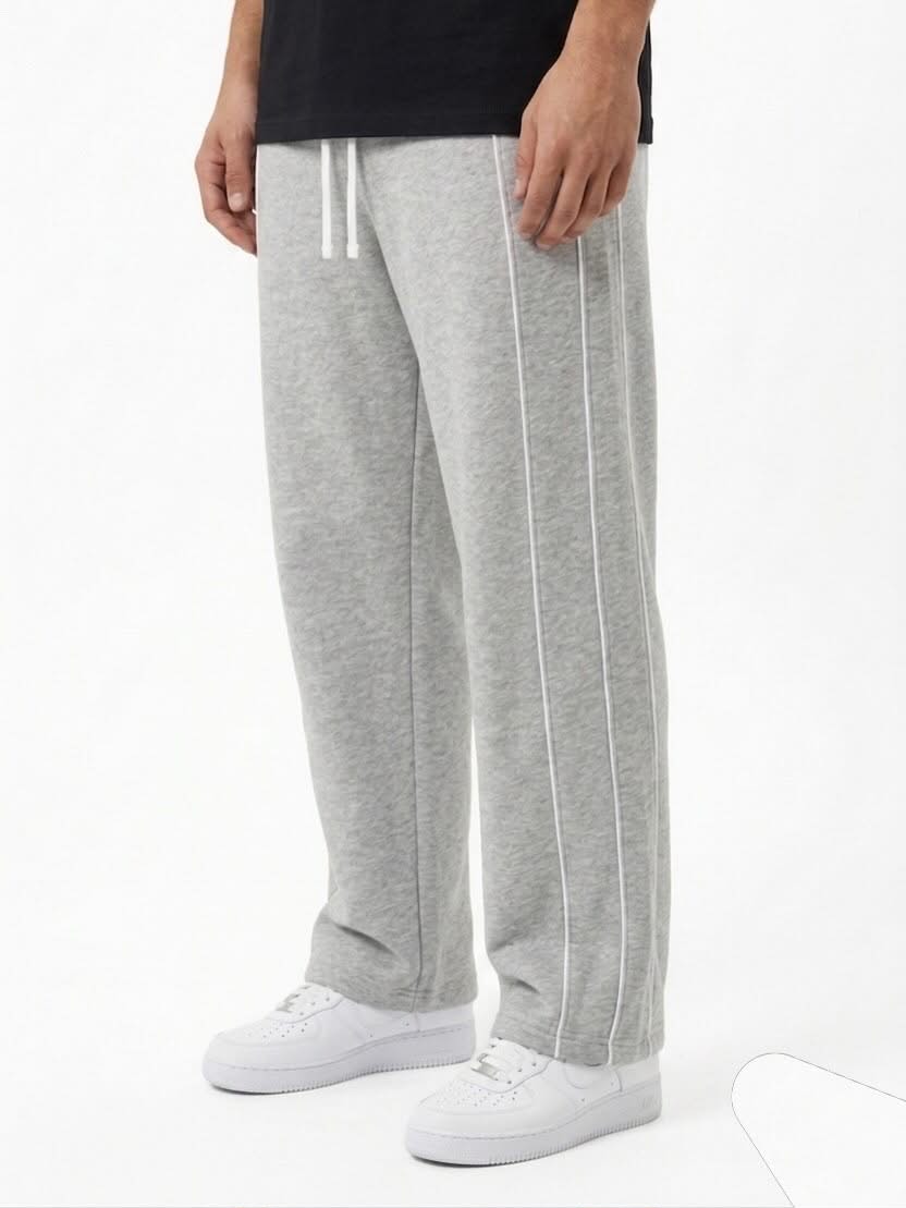 KARIBU SWEATPANTS - GRAY\WHITE STRIPES