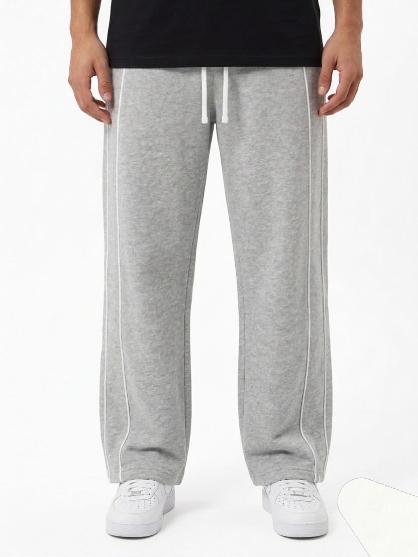 KARIBU SWEATPANTS - GRAY\WHITE STRIPES