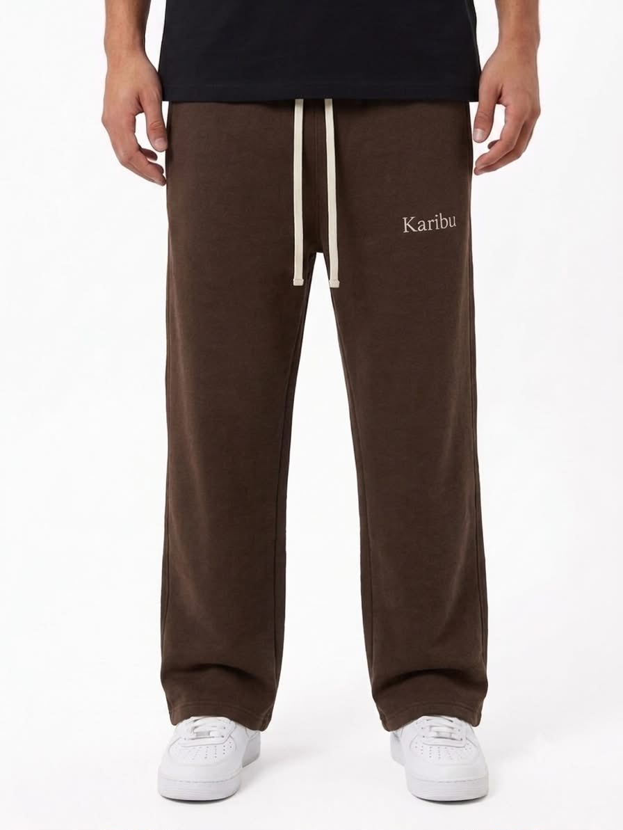 KARIBU SWEATPANTS - BROWN
