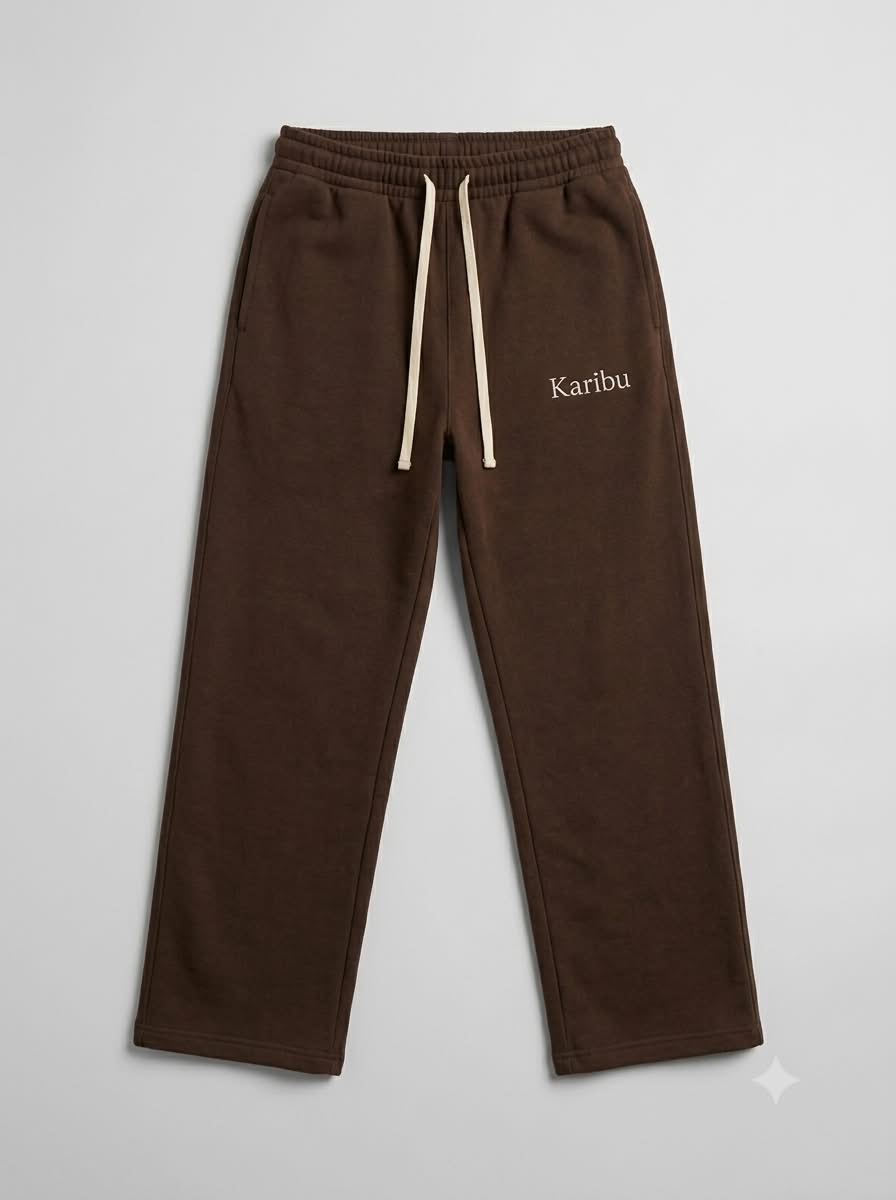 KARIBU SWEATPANTS - BROWN